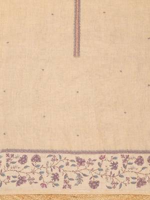 embroidered linen unstitched dress material 5