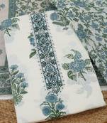 floral printed unstitched dress material