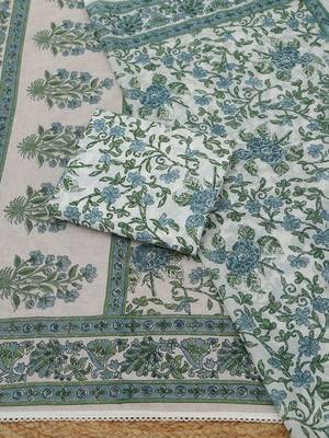 floral printed unstitched dress material 4