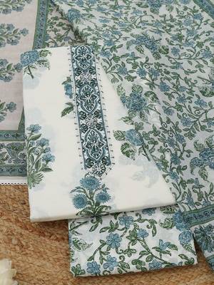 floral printed unstitched dress material 5