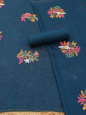 printed viscose rayon unstitched dress material 3