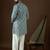 Men’s white cotton blend solid embroidered kurta with trouser set | trendy designer ethnic wear for wedding, festive