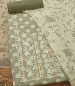printed linen unstitched dress material