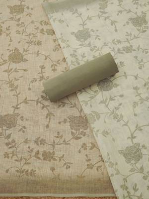 printed linen unstitched dress material 3