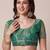 Green embroidered net sheer festive saree