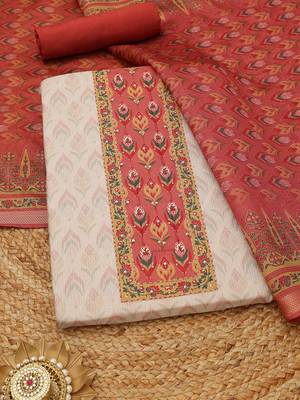 printed art silk unstitched dress material 1