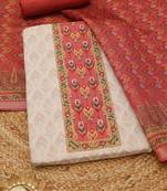 printed art silk unstitched dress material