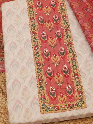 printed art silk unstitched dress material 2