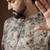 Men’s cream georgette solid embroidered kurta with trouser set | trendy designer ethnic wear for wedding, festive