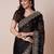 Black embroidered saree with blouse