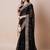 Black embroidered saree with blouse