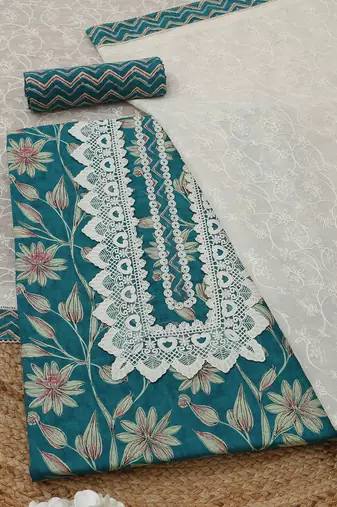 printed  cotton unstitched dress material