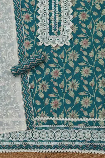 printed  cotton unstitched dress material