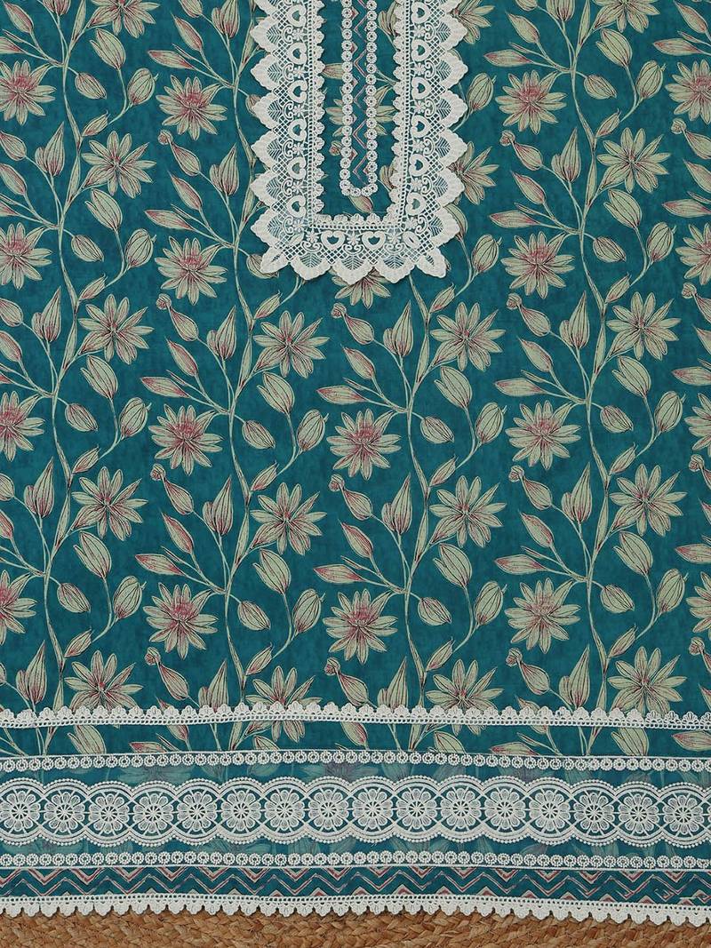 printed  cotton unstitched dress material