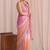 Multicolor ombre embroidered tissue designer saree