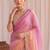Multicolor ombre embroidered tissue designer saree