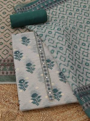 printed unstitched dress material 1
