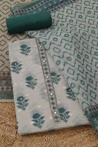 printed unstitched dress material
