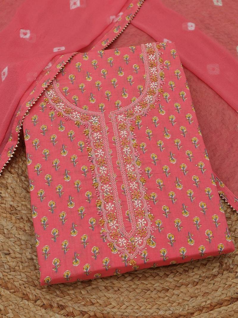 printed unstitched dress material