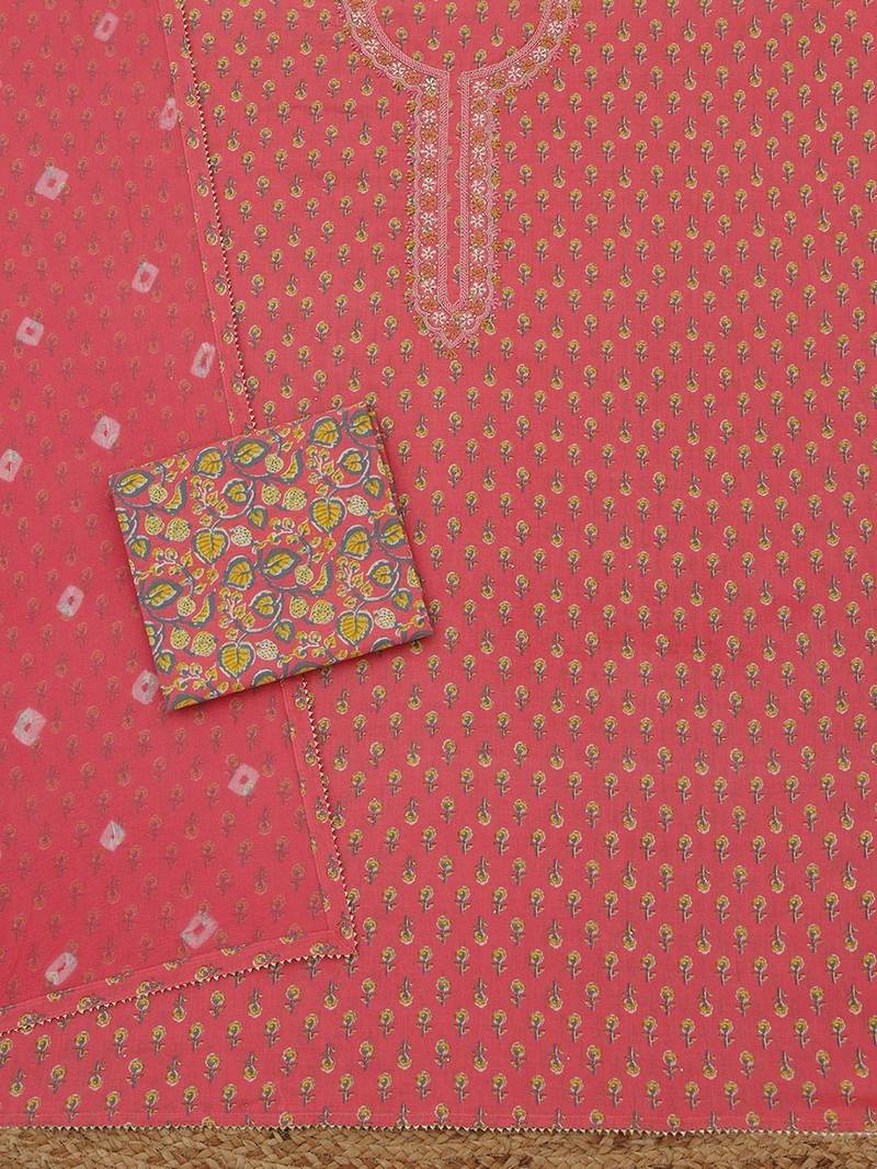 printed unstitched dress material