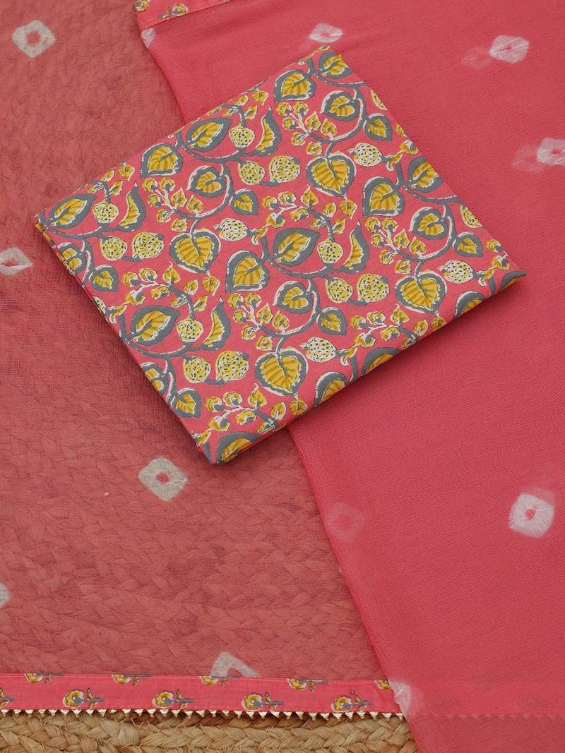 printed unstitched dress material