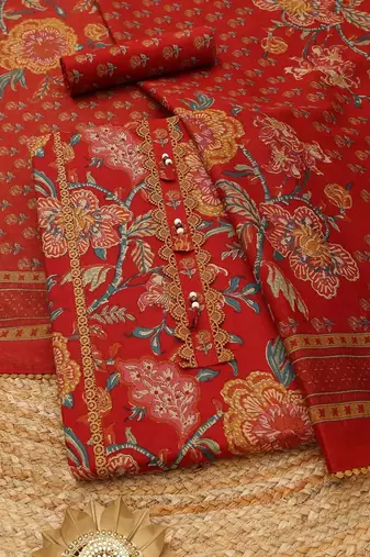 printed unstitched dress material