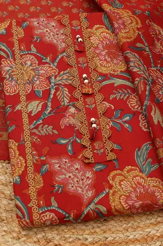 printed unstitched dress material