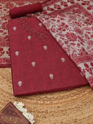 printed art silk unstitched dress material 1
