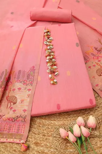 printed unstitched dress material