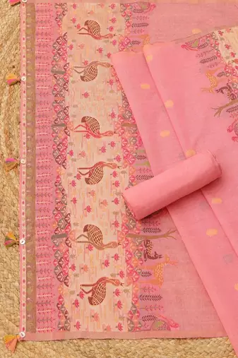 printed unstitched dress material