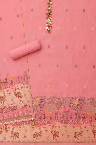 printed unstitched dress material
