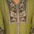 Embroidered raoman silk anarkali kurta with pant & dupatta set for women