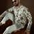 Men’s white georgette solid embroidered kurta with trouser set | trendy designer ethnic wear for wedding, festive