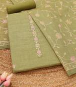 printed linen unstitched dress material