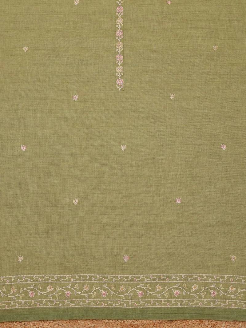 printed linen unstitched dress material
