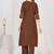Embroidered cotton kurta with pant & dupatta set for women