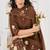 Embroidered cotton kurta with pant & dupatta set for women