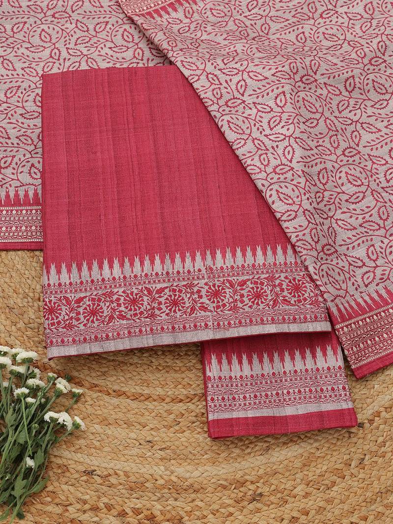 printed unstitched dress material