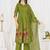 Embroidered cotton kurta with pant & dupatta set for women