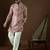 Men’s off white georgette solid embroidered kurta with trouser set | trendy designer ethnic wear for wedding, festive