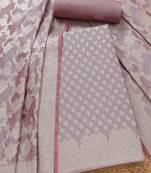 zari chanderi unstitched dress material