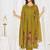 Embroidered cotton kurta with pant & dupatta set for women