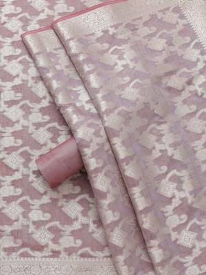zari chanderi unstitched dress material 3