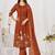 Embroidered cotton kurta with pant & dupatta set for women