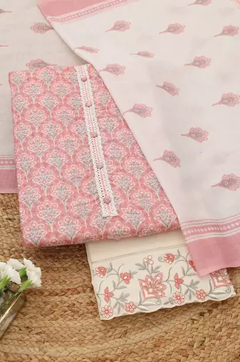 printed unstitched dress material