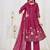 Embroidered cotton kurta with pant & dupatta set for women
