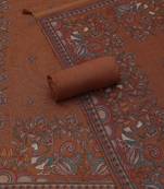 printed linen unstitched dress material