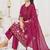 Embroidered cotton kurta with pant & dupatta set for women