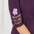 Embroidered cotton kurta with pant & dupatta set for women