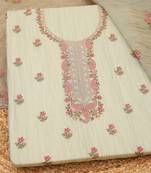 embroidered unstitched dress material